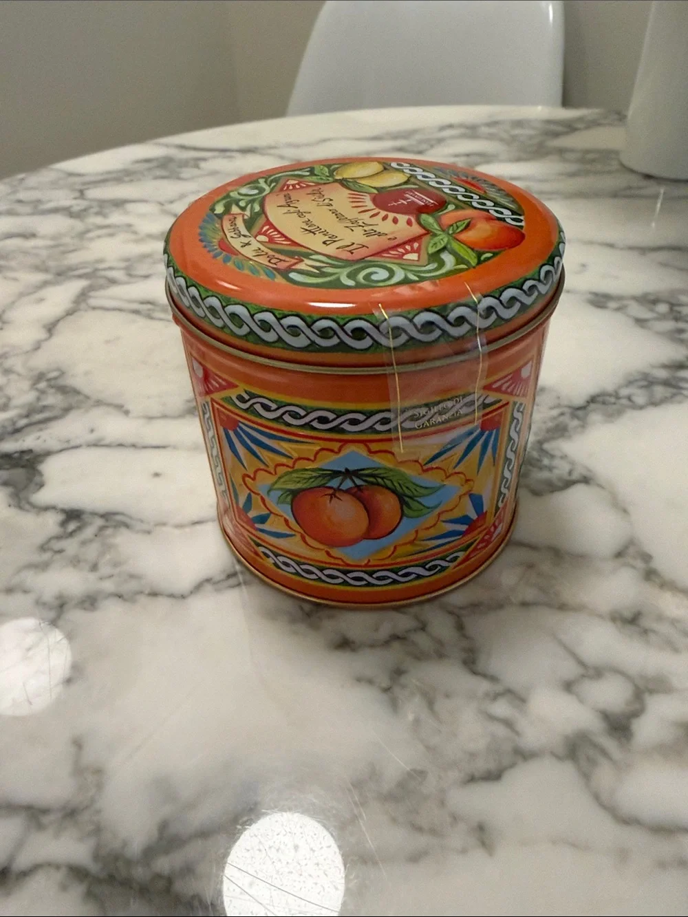 Dolce & Gabbana Orange and Green Citrus Decorative Tin